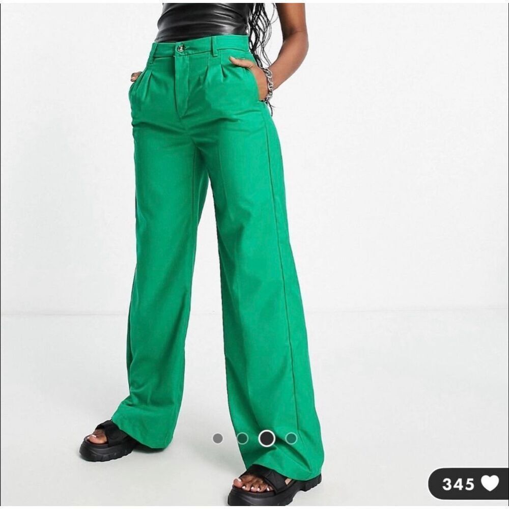 Bershka Wide Leg Trousers